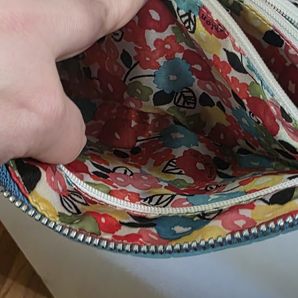 Brighton Teal and Blue Crossbody Bag - Picture 6 of 16